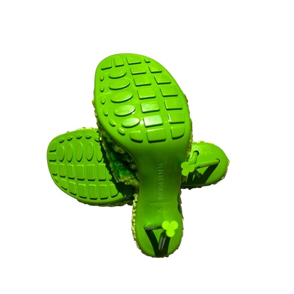 Furry stretch mule sandal - Picture 3 of 4